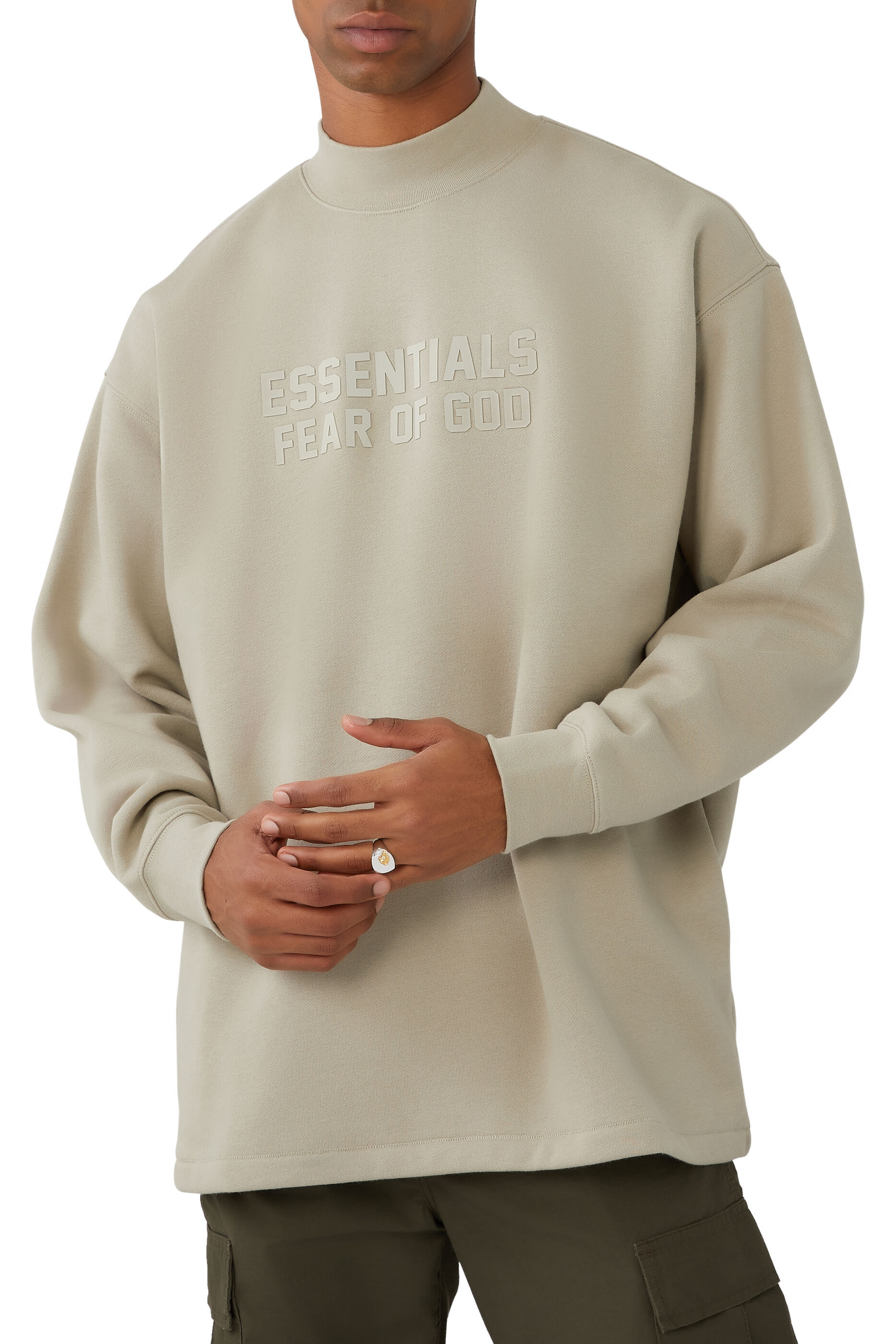Buy Fear of God Essentials Relaxed Crewneck Sweatshirt for Mens